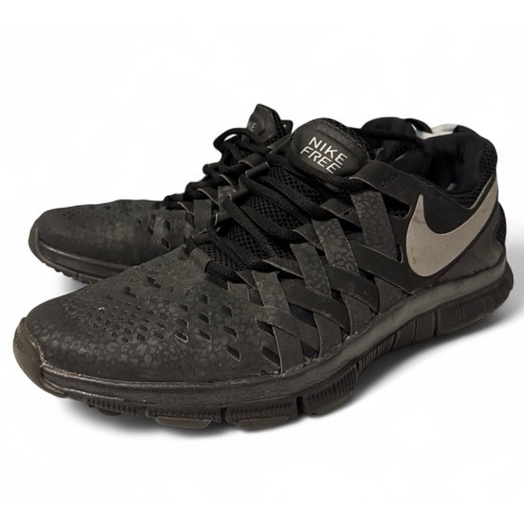 Nike Free 5.0 Trainer Fingertrap Max Men's Size 10 Black Athletic Shoes - Picture 1 of 10